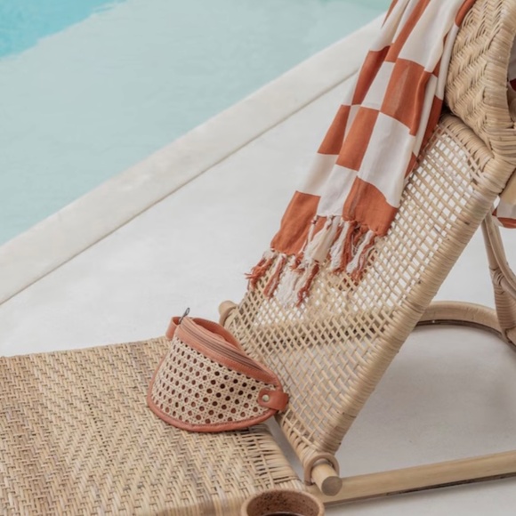 Raja Leather and Cane Sling Bag/Fanny Pack (camel) - NWT - Picture 4 of 4